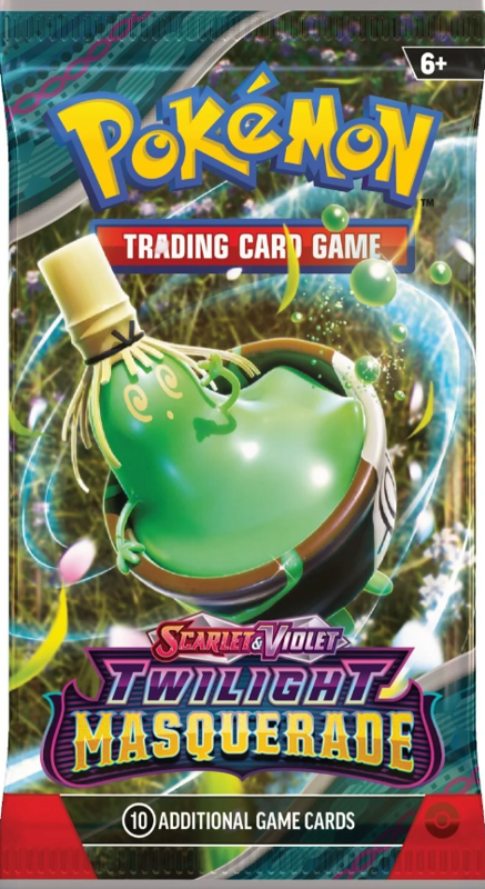 Pokemon Scarlet & Violet Twilight Masquerade: Booster Pack (10 Cards)