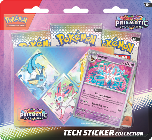 Pokemon Scarlet & Violet Prismatic Evolutions: Tech Sticker Collection Sylveon